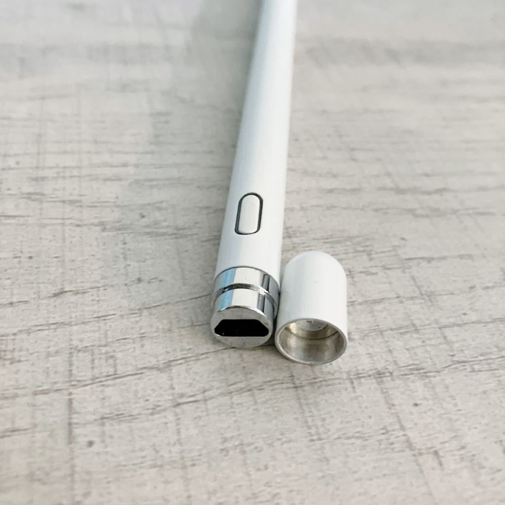 スタイラスペン iPad/Android/スマホ/タブレット/iPhone対応 1.5mm銅製ペン先 高感度 極細 iPad ペン USB充電式 タッチペン_画像3