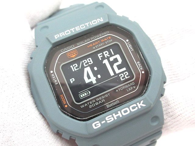 ☆CASIO カシオ G-SHOCK ジーショック DW-H5600-2JR 心拍計測 血中酸素レベル計測 ソーラー Bluetooth 中古 美品 デジタル 腕時計☆の画像2