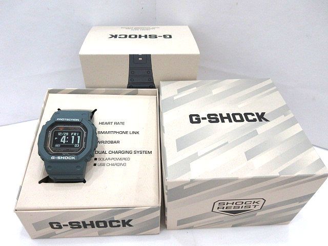 ☆CASIO カシオ G-SHOCK ジーショック DW-H5600-2JR 心拍計測 血中酸素レベル計測 ソーラー Bluetooth 中古 美品 デジタル 腕時計☆_画像1