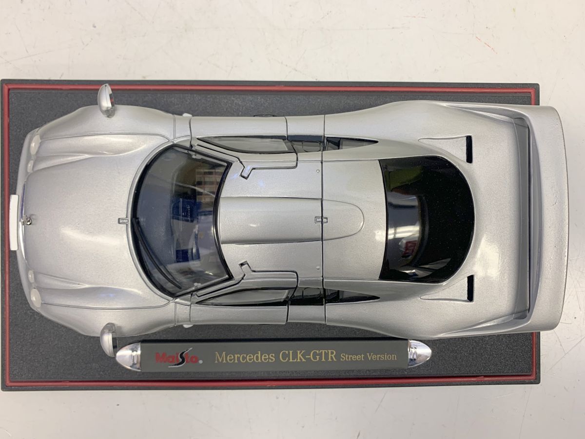 Z443-I61-10 Maisto マイスト 1:18 Mercedes CLK-GTR ストリートバージョン スペシャルエディション ミニカー 箱付き ⑥_画像3