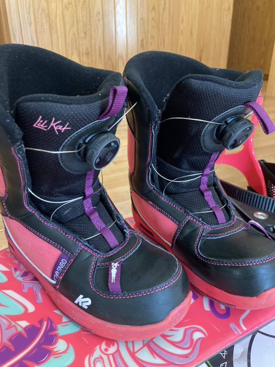 スノーボード　ビンディング ブーツ 3点セット　K2 女の子 used_画像4