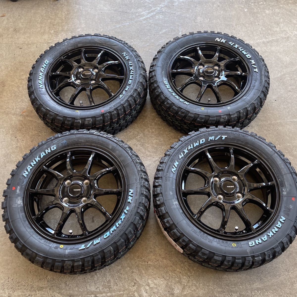 【G06】ナンカン FT-9ホワイトレター165/65R14◆4×4 M/Tマッドタイヤ ハスラー サンバー ハイゼット 上げトラアゲバンキャリーハイゼット_画像1