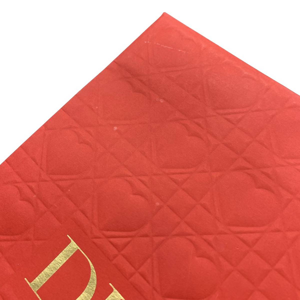 Dior ディオール 紙袋 ショッパー ショップ袋 バレンタイン限定 赤 レッド ハート 付属品 20×26×8cm 管理RY131_画像6