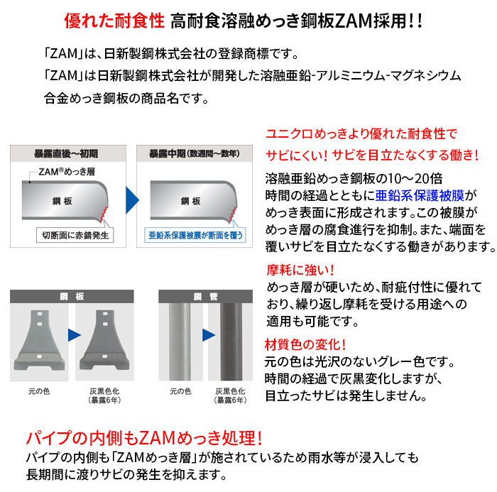 キャラバン E24系 標準ルーフロング ルーフキャリア ZM-528M 高耐食溶融メッキ製10本脚 ロッキープラス