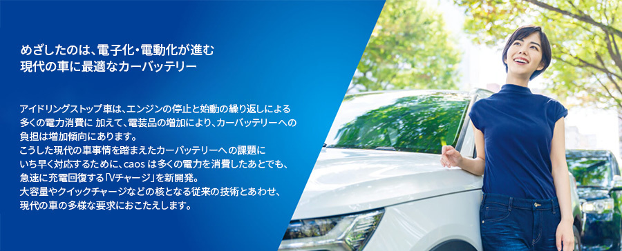 コペン LA400K バッテリー N-M65/A4 パナソニック caos カオス ブルーバッテリー 安心サポート アイドリングストップ車対応 送料無料_画像2