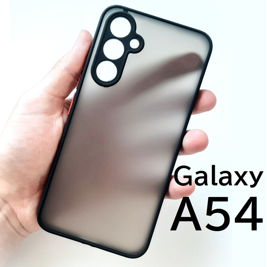Galaxy A54 5G 半透明 ブラック　スマホケース_画像1