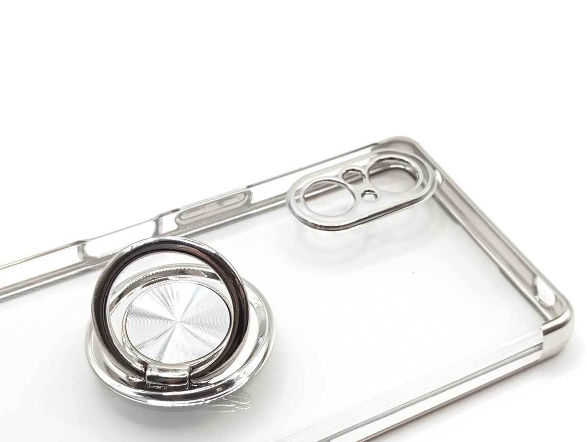 Xperia 5 V каркас кольцо смартфон кейс серебряный (.. комплектация )