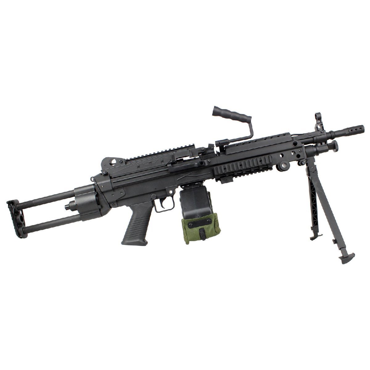 【45%OFF！】S&T M249 PARA BK スポーツライン電動ガン Boxマガジン仕様 ※無刻印【180日間安心保証つき】_画像3