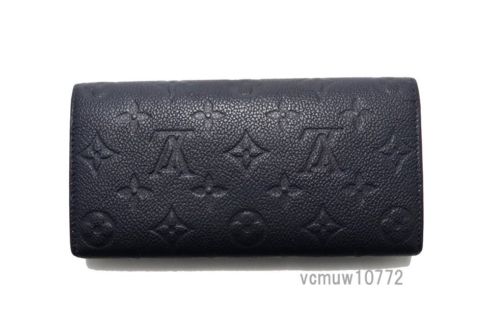 近年モデル希少美中古■LOUIS VUITTON モノグラムアンプラント ポルトフォイユエミリー レザー 2つ折り長財布 ルイヴィトン■1130az294-2D_画像2