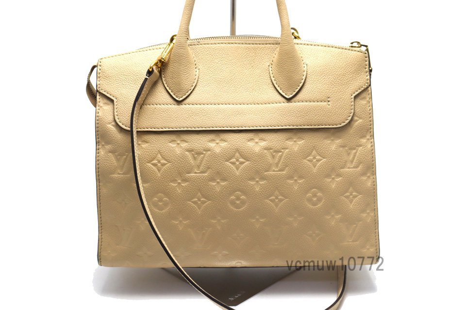 近年モデル希少美中古■LOUIS VUITTON モノグラムアンプラント ポンヌフMM レザー 2way ハンドバッグ ルイヴィトン■1207dz441845_画像2