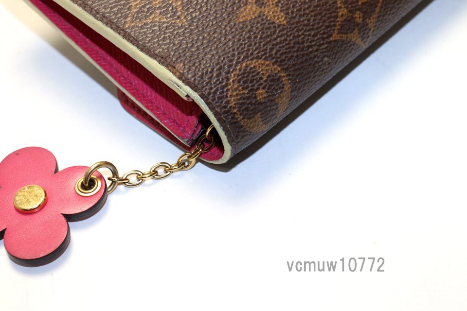 近年モデル希少美中古■LOUIS VUITTON モノグラム ポルトフォイユエミリー レザー 2つ折り長財布 ルイヴィトン■1221hn423043_画像5