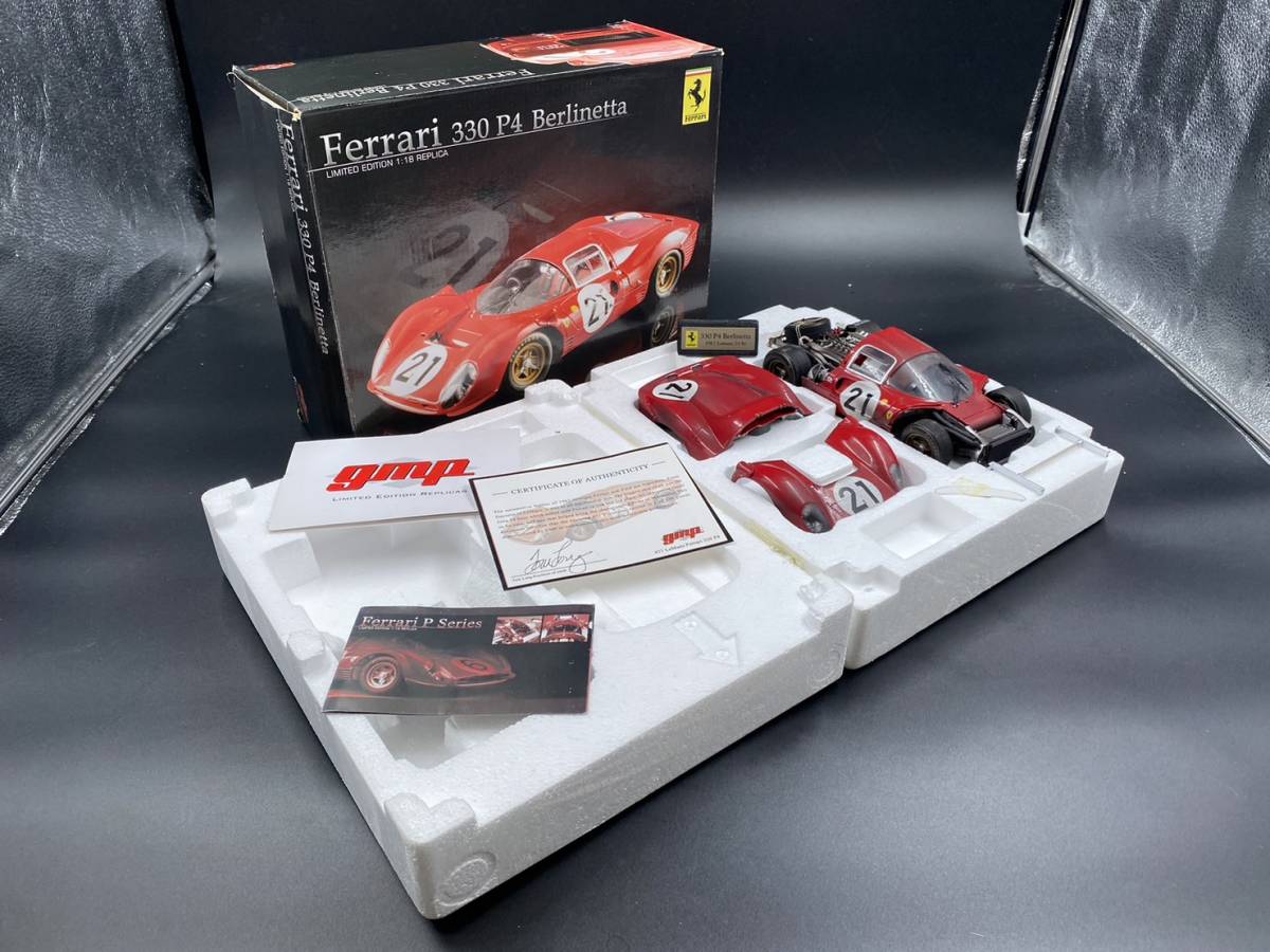 【極美品】激レア 超希少品 フィニッシュライン仕様 GMP 1/18 Ferrari 330 P4 #21 Berlinetta Limited Edition BBR 京商 Exoto G1804105F_画像1