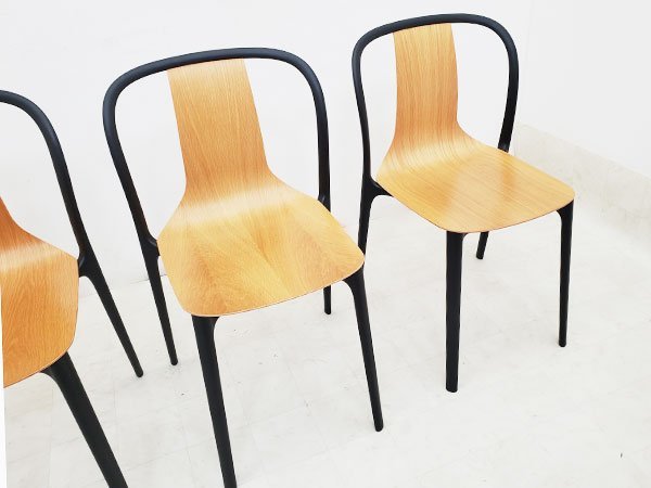 美品【vitra/ヴィトラ】Belleville Chair/ベルヴィル チェア/4脚セット/デザイナーズ/モダンデザイン/最高級/27万/P5298_画像9
