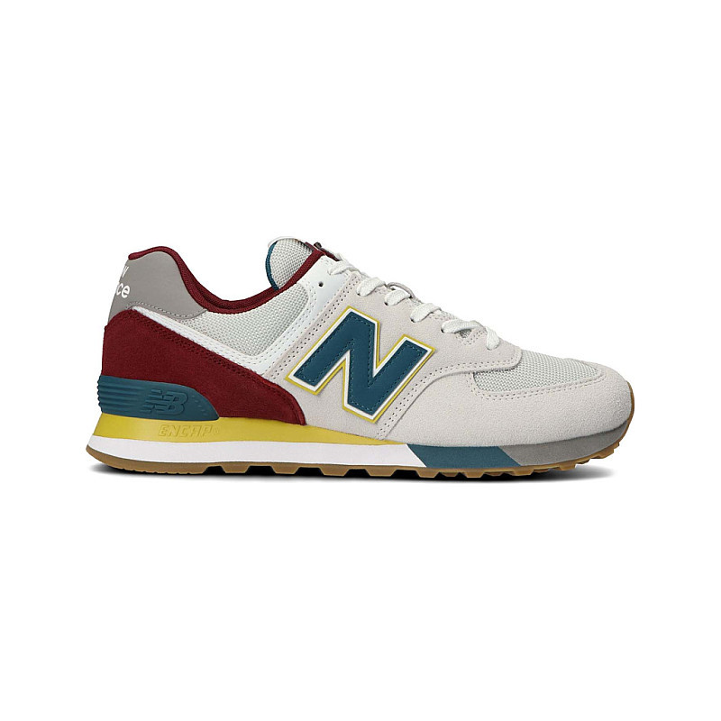 美品★箱付 NEW BALANCE ニューバランス ML574PR2 ローカットスニーカー 26cm グレー /マルチ メンズ 男性 靴の画像1