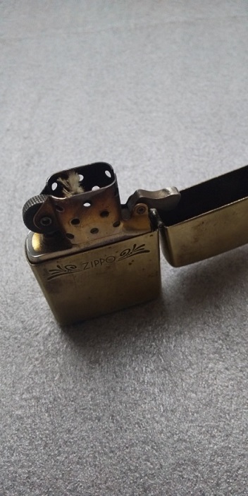 ☆喫煙具 ZIPPO ジッポーライター　１９９１ 貝貼り　USED_画像4