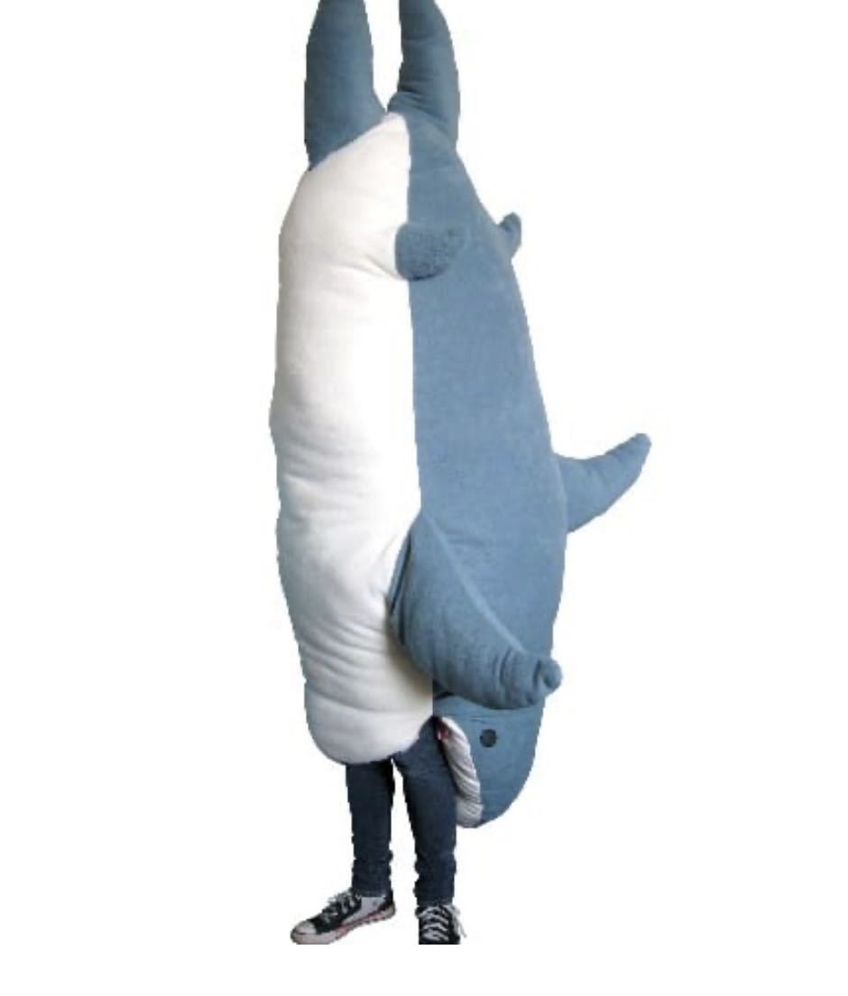 【引取り限定】ヴィレヴァン　サメ寝袋 ♪ IKEAのサメよりヴィレヴァンのサメ寝袋が欲しい...欲しくない？
