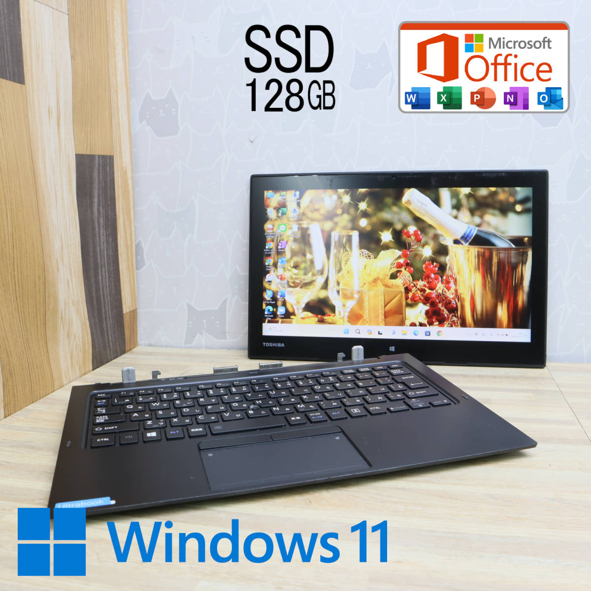 ★美品 M.2 SSD128GB★R82/B Webカメラ Core M5 6Y54 Win11 Microsoft Office 2019 Home&Business 中古品 ノートPC★P61688_画像1