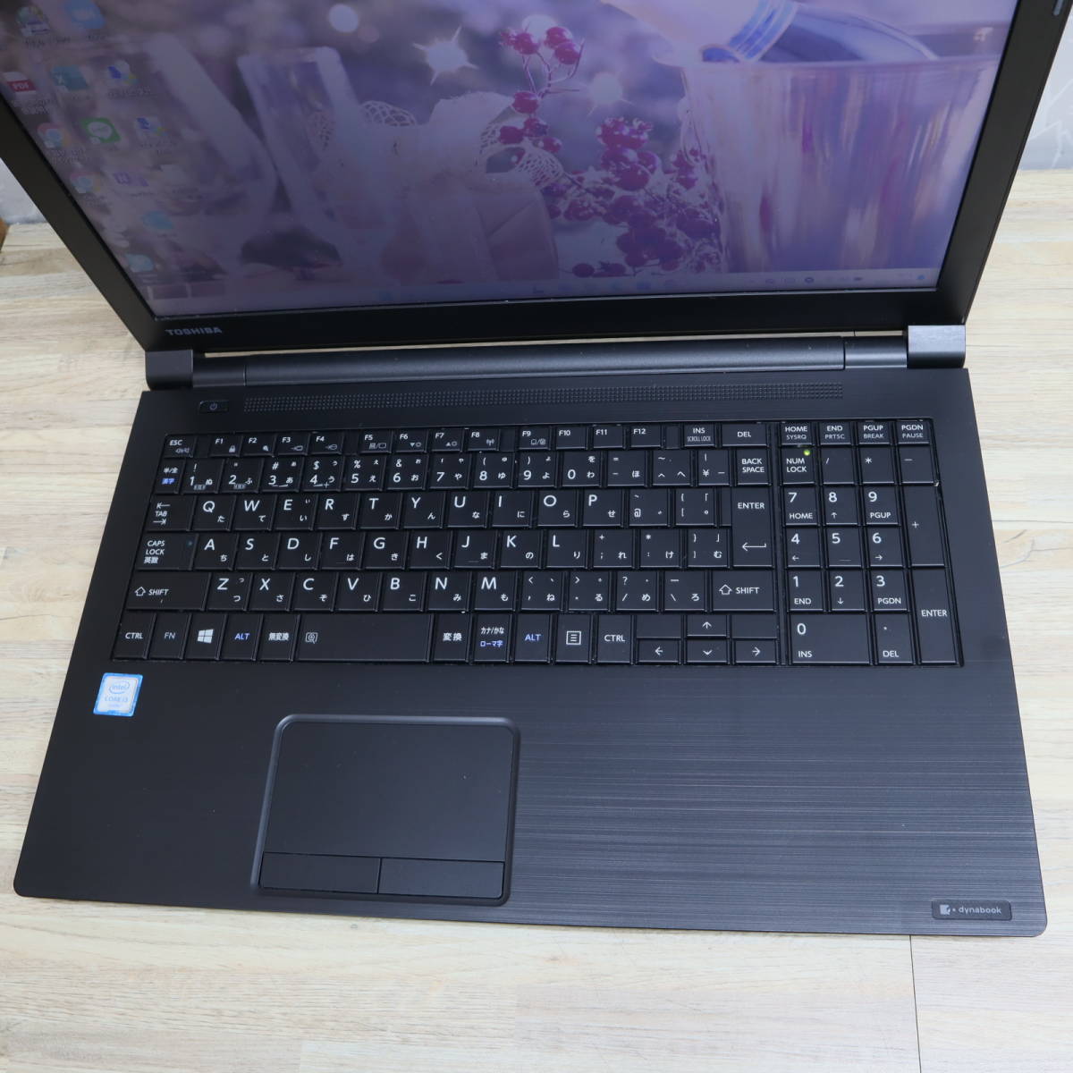 ★美品 高性能6世代i3！M.2 SSD256GB メモリ8GB★B65/G Core i3-6006U Webカメラ Win11 MS Office2019 Home&Business ノートPC★P62520_画像4