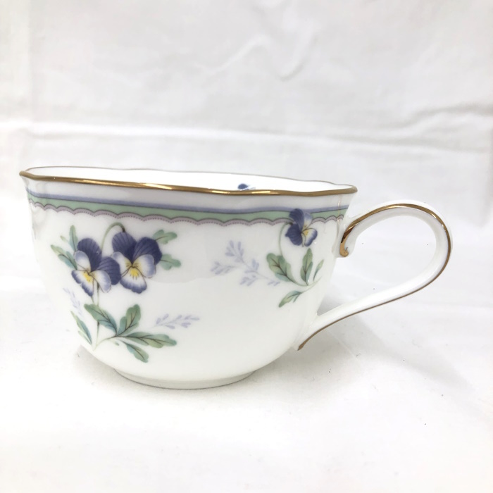 未使用 Noritake カップ＆ソーサー 2客セット バイオレットソング すみれ柄 [jgg]_画像2