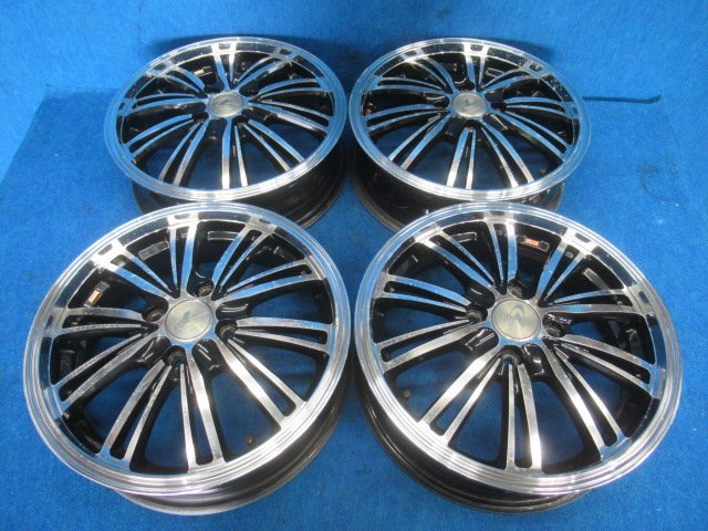 weds 15インチ アルミホイール 15X4.5J +45 PCD100 4H 4穴 中古_画像1