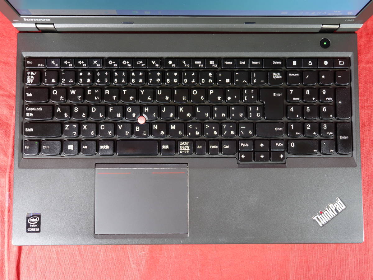 lenovo　ThinkPad L540 【Core i5-4210M】 ★ Windows 10 ★ 8GB/SSD256GB/無線/Bluetooth　訳あり中古 ノートPC 【10日間保証】_画像7