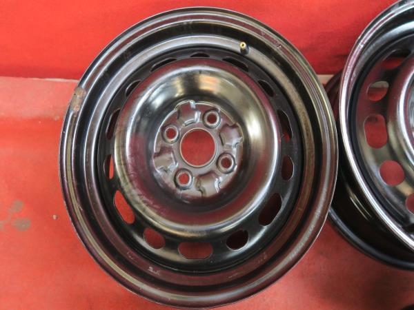 スチール ホイール 4本 マツダ 15×6J 4穴 PCD100 オフセット+45 ハブ径54 ( DOT M ) ロードスター デミオ ベリーサ ユーノス 等★【H604】_画像3