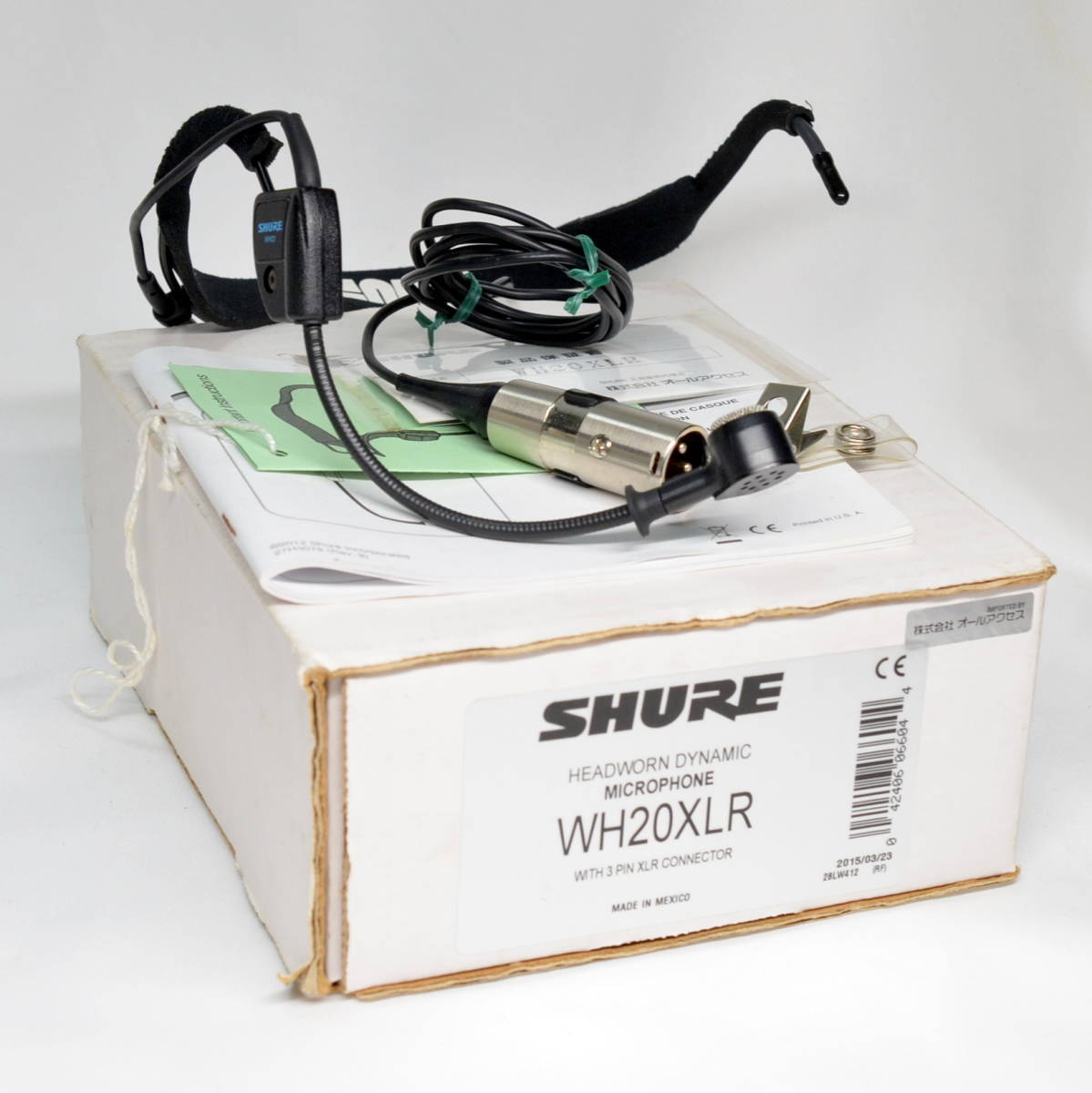2022年新作 WH20XLR 【A】Shure WH20 送料無料 ダイナミックマイク ヘッドセット ダイナミックマイク