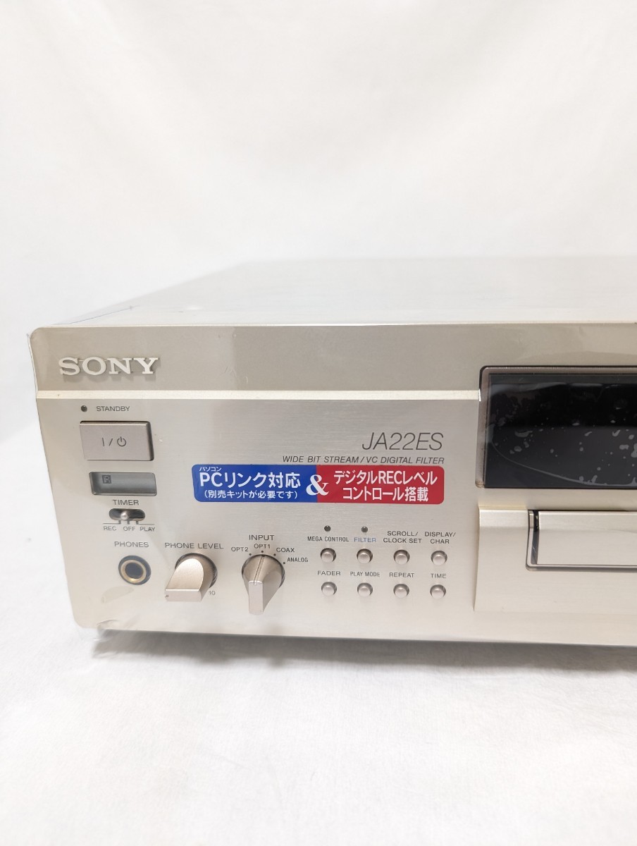 【動作確認済】オーディオ機器　MDデッキ　SONY MDS-JA22ES　ソニー　リモコン付_画像3