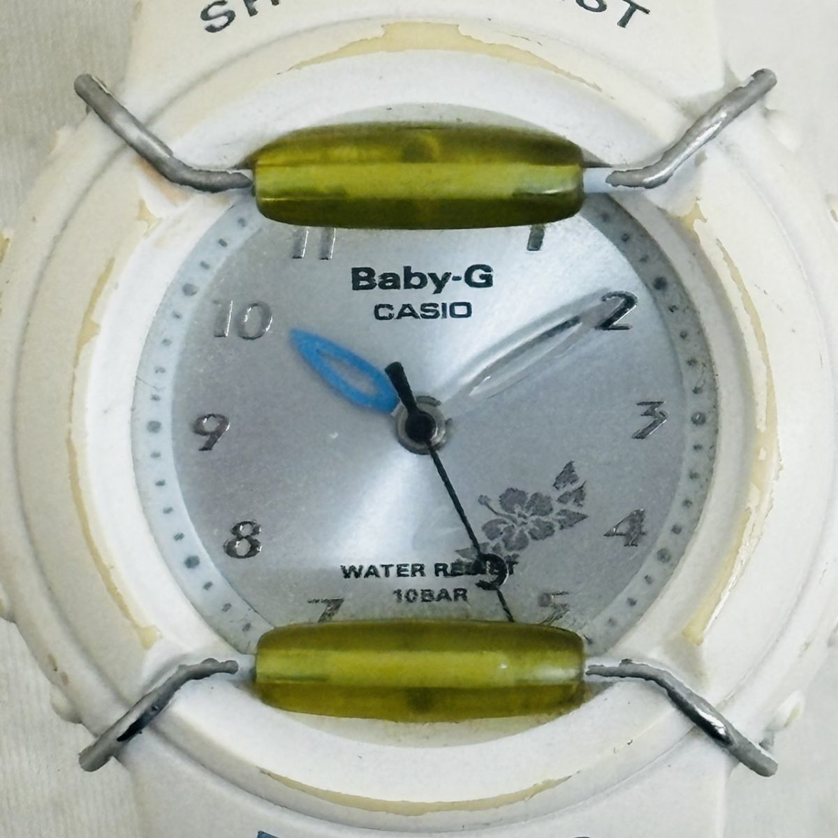 G307-H11-1553◎CASIO カシオ Baby-G ベビージー 1799 BG-12 クォーツ レディース リューズ動作確認済み 腕時計 腕回り約14cm 直径約2.5cm_画像1