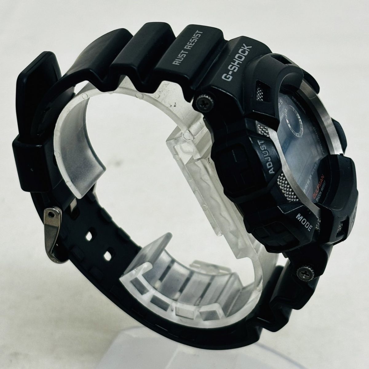 H350-H11-1620◎CASIO カシオ G-SHOCK ジーショック GULFMAN 3089 GW-9100 202A254G 電波ソーラー メンズ 稼働 腕回り約17.5cm 直径約3cm_画像4