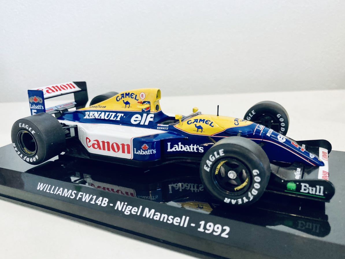 【送料無料】1/24 ビッグスケール F1 コレクション 32 ウィリアムズ ルノー FW14B N.マンセル 1992 タバコ仕様 純正クリアケース付