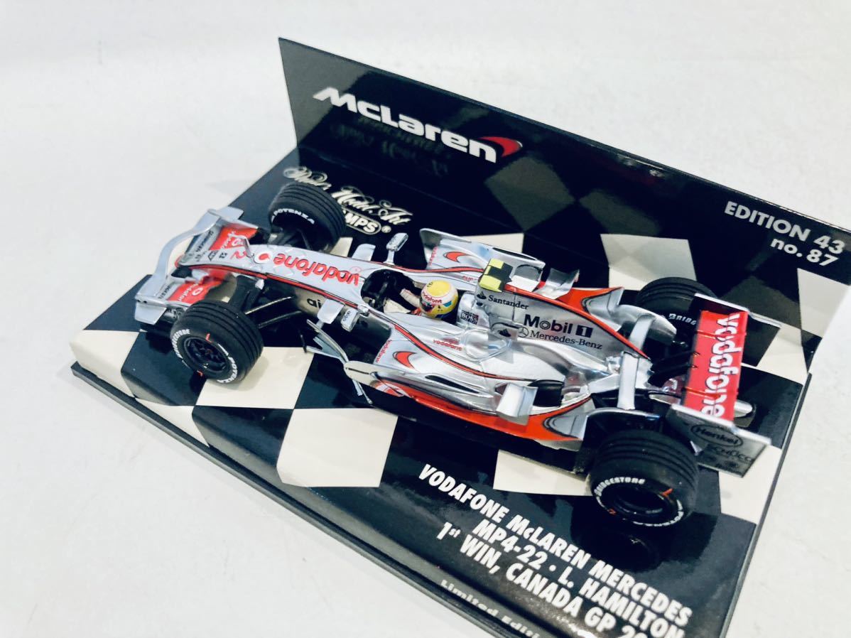 1/43 Minichamps マクラーレン メルセデス MP4-22 #2 L.ハミルトン 1st Win Canada GP 2007_画像6