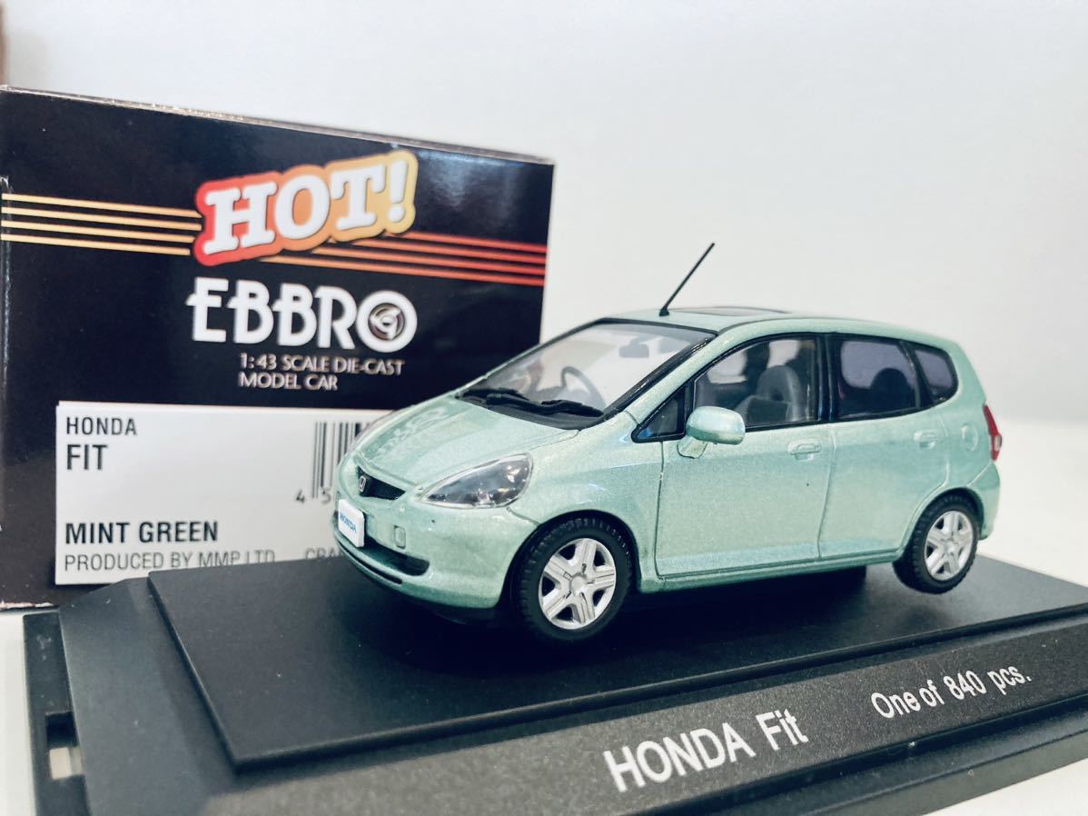 1/43 EBBRO ホンダ フィット ミントグリーン_画像1