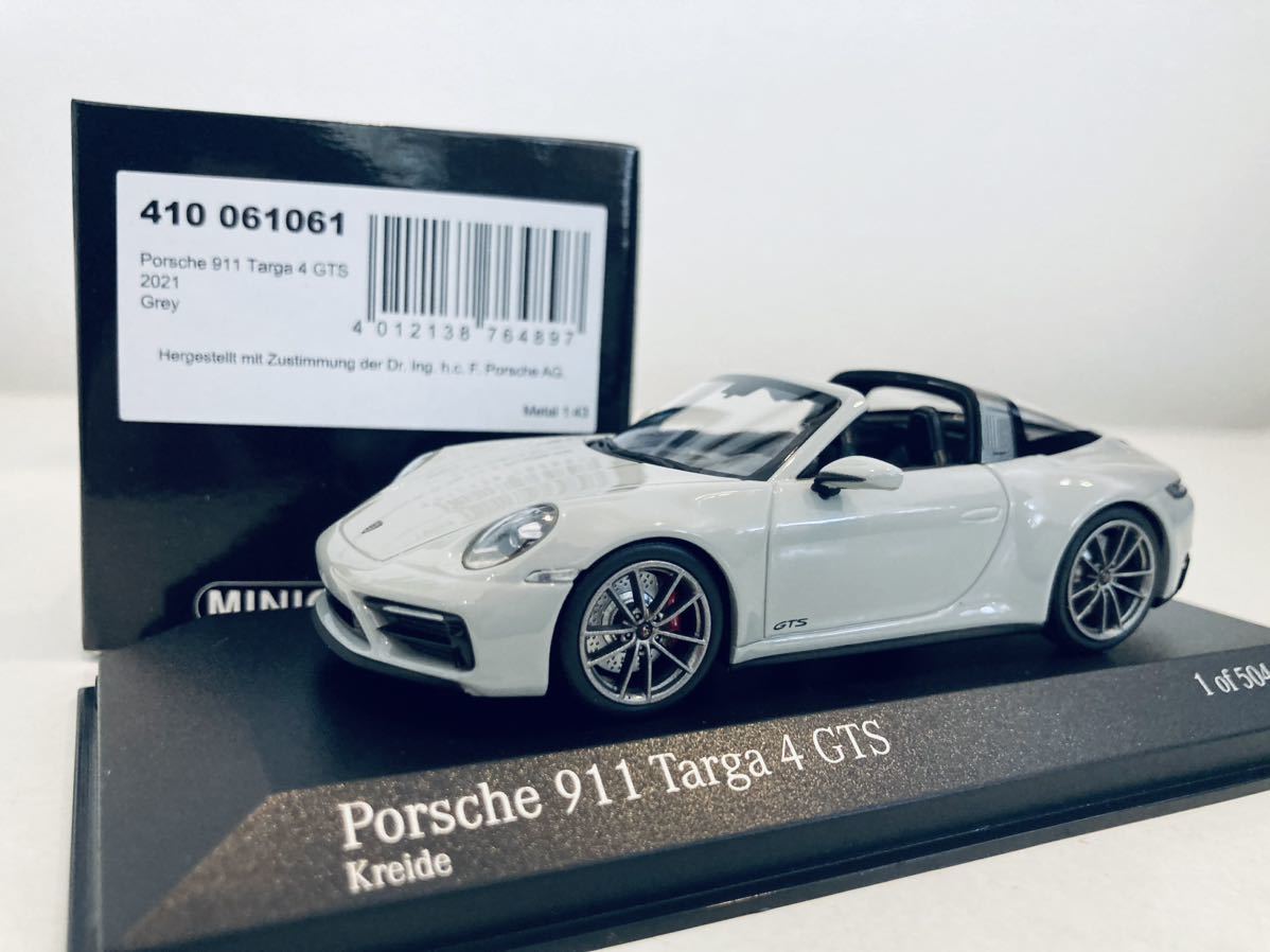 【送料無料】1/43 Minichamaps ポルシェ 911 Targa 4 GTS (992) 2021 Kreide