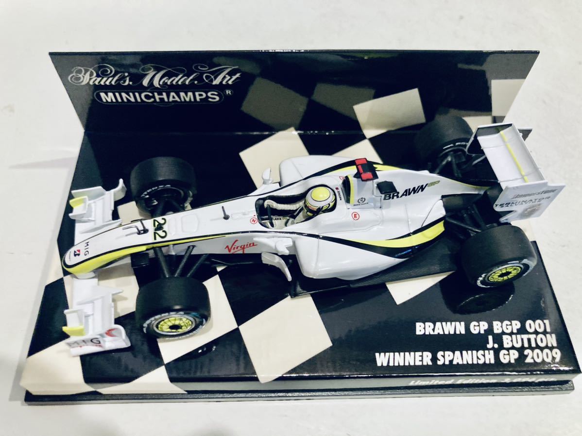 1/43 Minichampa ブラウンGP メルセデス BGP001 #22 J.バトン Winner Spanish GP 2009_画像7