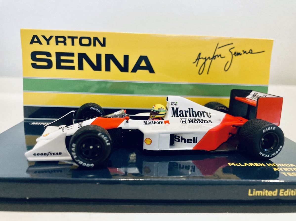 【送料無料】1/43 Minichamps マクラーレン ホンダ MP4/4B A.セナ Honda V10 Test Car 1988タバコ仕様 新金型_画像5