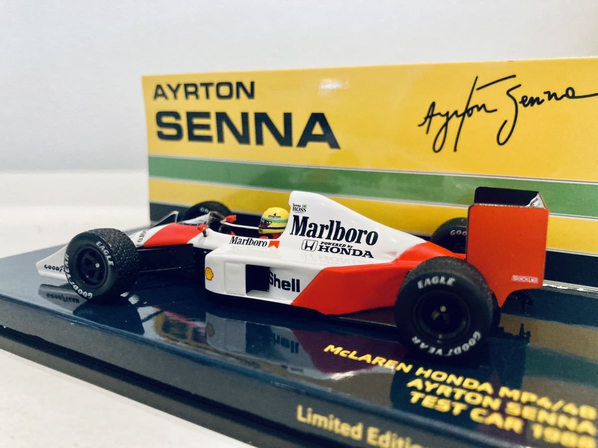 【送料無料】1/43 Minichamps マクラーレン ホンダ MP4/4B A.セナ Honda V10 Test Car 1988タバコ仕様 新金型_画像2