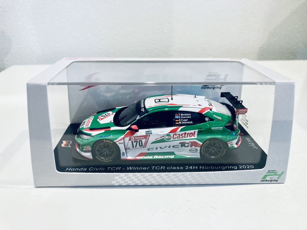 【送料無料】1/43 Spark ホンダ シビック タイプR TCR #170 Team Castrol Honda Racing Winner TCR Class Nurburgring 24H 2020_画像4