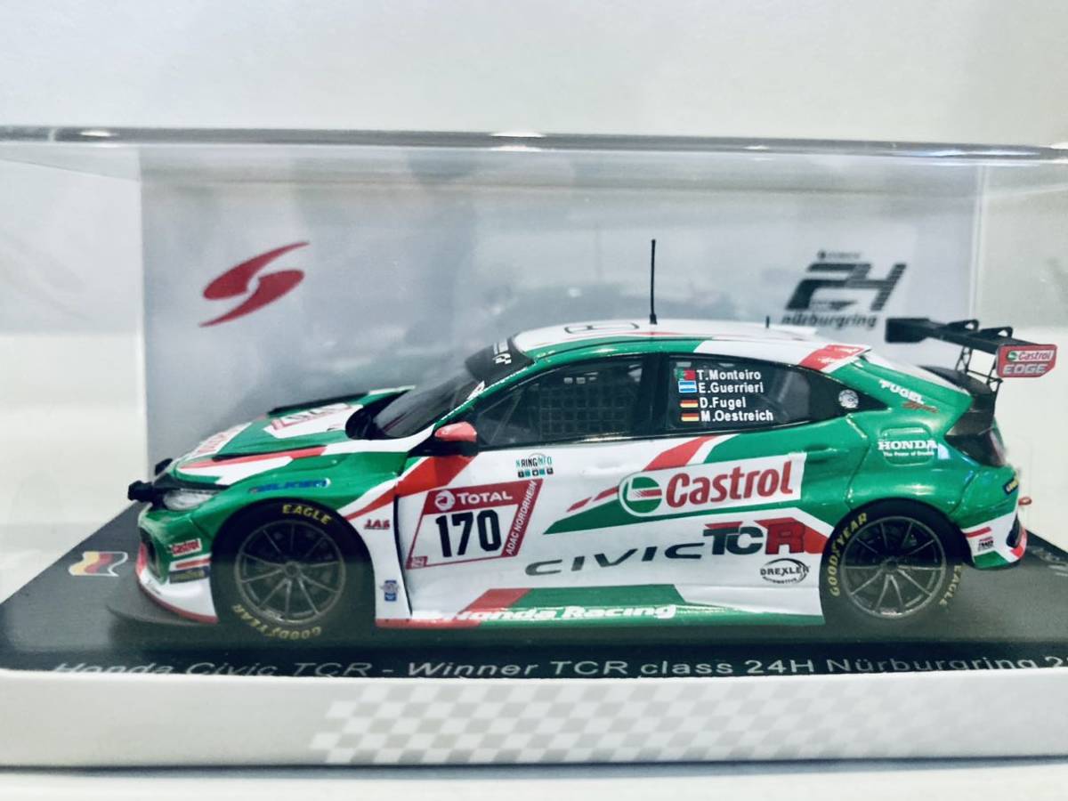 【送料無料】1/43 Spark ホンダ シビック タイプR TCR #170 Team Castrol Honda Racing Winner TCR Class Nurburgring 24H 2020_画像5