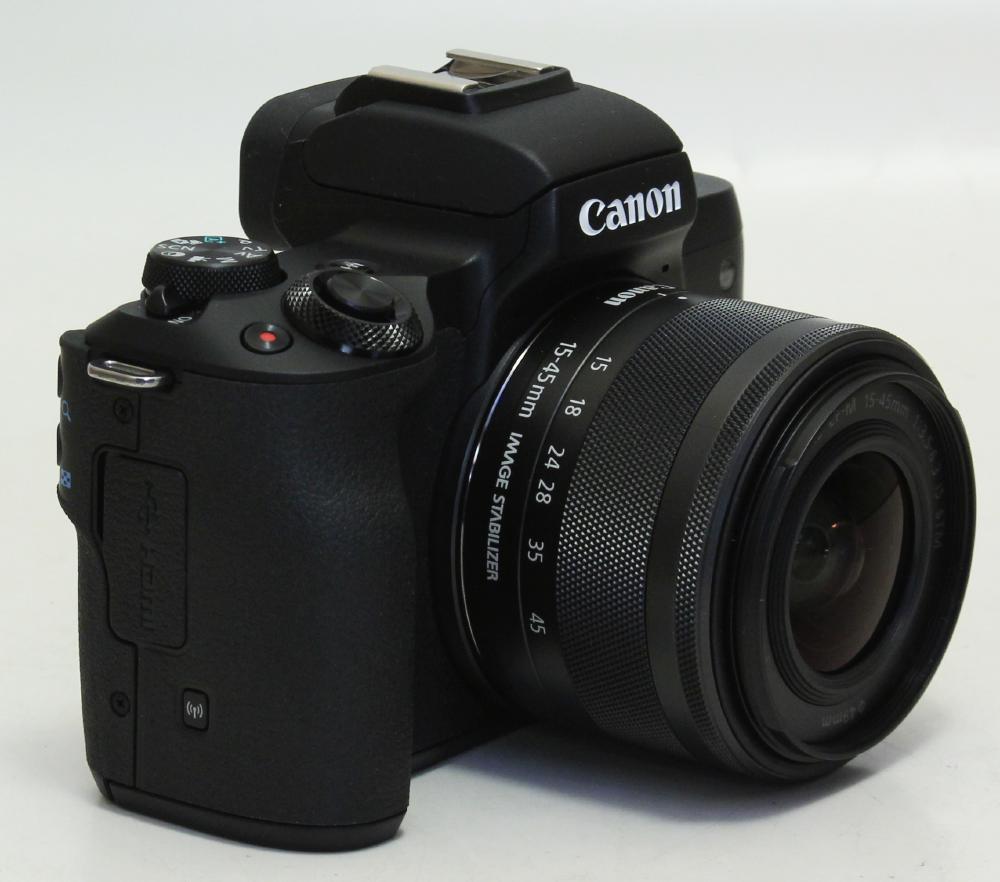 ★1円～！ Canon (キヤノン) EOS Kiss M2 ダブルズームキット ブラック ★美品・品質保証付(pl18-74)_画像4