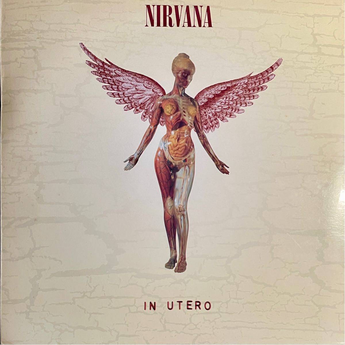 【末割】で検索！年末セール中！　Nirvana In Utero 93 EU Original Press STEVE ALBINI カートコバーン　Kurt Donald Cobain_画像1