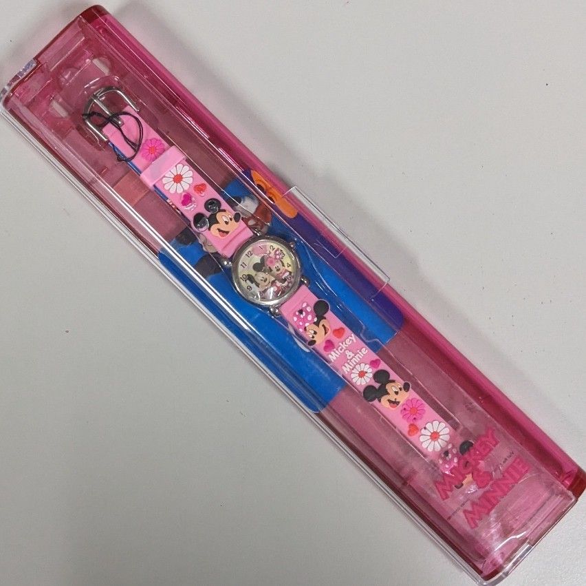 ディズニー腕時計 ミッキー&ミニー【ケース付】未使用品タグ付