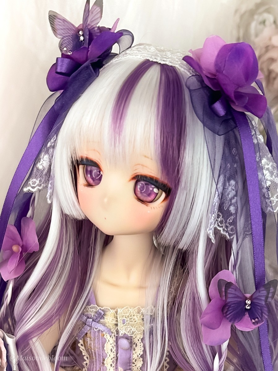 【ハイクラス】〜Titania ティターニア〜 dollwigcustom ドールウィッグ9インチ SD.DD用 ドルフィードリーム スーパードルフィー MDD doll _画像4