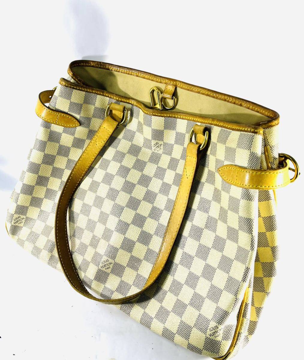 ◇1円 ★ LOUIS VUITTON ルイヴィトン ダミエ アズール バティニョールオリゾンタル ショルダーバッグ ジャンク used_画像8