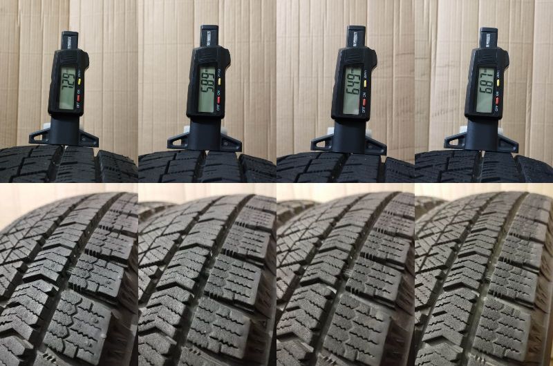 スタッドレスタイヤ 155/65R14 4本セット ブリヂストン ブリザック VRX2 ピクシス アルト スペーシア ワゴンR タント ミラ ムーヴ N-BOX_画像6