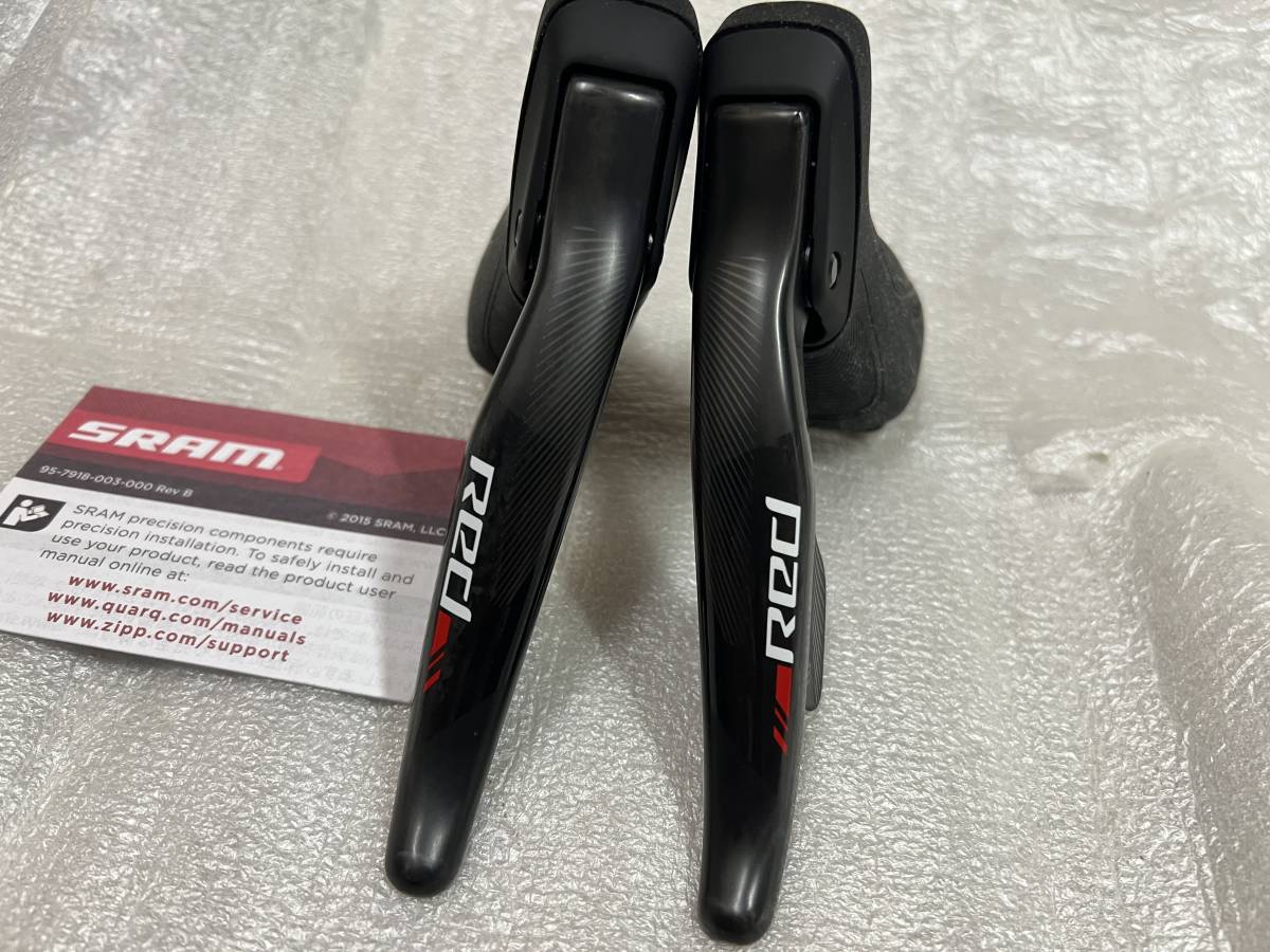 新品! 未使用品!! SRAM Red Etap 2x11s　電動　レッド　シフター　左右セット _画像2