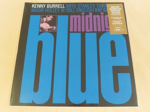 未開封 ケニー・バレル Midnight Blue 限定見開きジャケ仕様180g重量盤LPボーナス2曲追加 Kenny Burrell Stanley Turrentine Major Holley_ゲートフォールドジャケ仕様180g重量盤LP