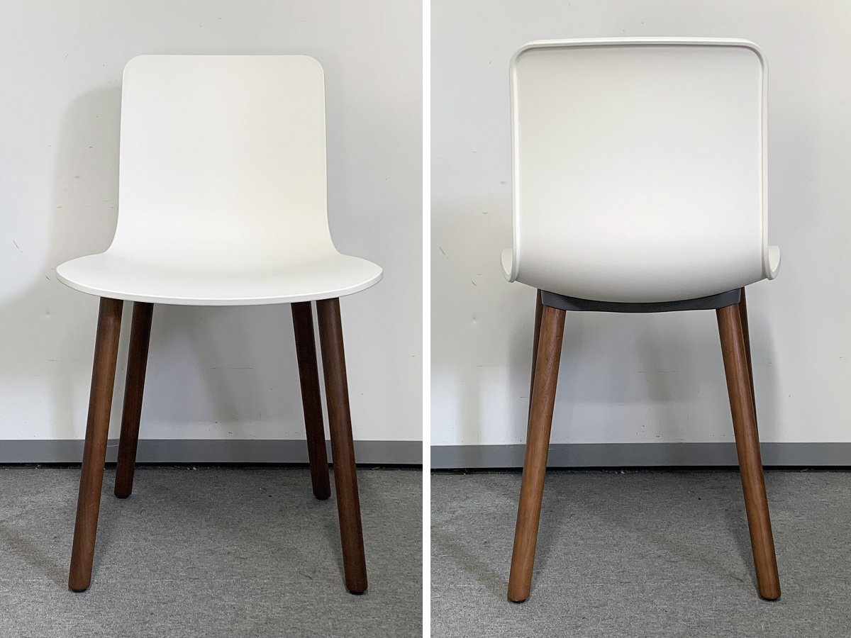 b*[Vitra]HAL Wood/ Hal wood chair / white jasper *molisomi-ting chair dining chair 