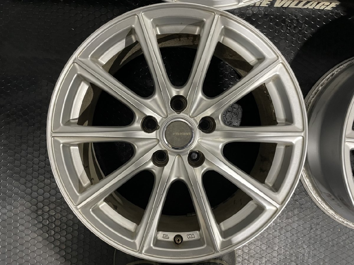 BS BRIDGESTONE ECO FORME SE-15 エコフォルム 17インチ 4本 7J5HPCD114.3+38 ハリアー アルファード ヴェルファイア等　(MHC048)_画像4