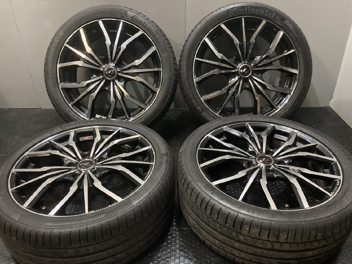 コンチネンタル 235/40ZR18 夏タイヤ【Weds LEONIS LV レオニスLV 18インチ 7J5HPCD114.3+53】レヴォーグ等　(TH987)_画像1